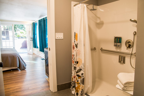Accessible shower and bathroom